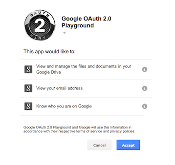 OAuth 2.0 Asking for User Consent